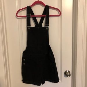 Madewell Black Denim Overalls